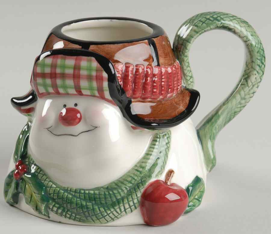 Appletree Snowman Mug by Fitz & Floyd-1