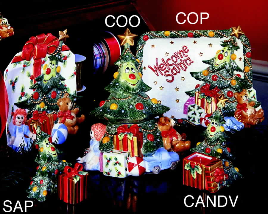 Wee Christmas Tree Canape Plate by Fitz & Floyd-1