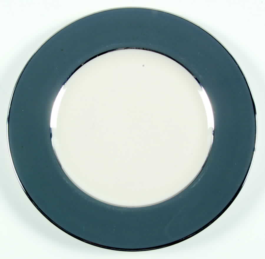 California Teal Green (Platinum Trim) Salad Plate by Flintridge-1