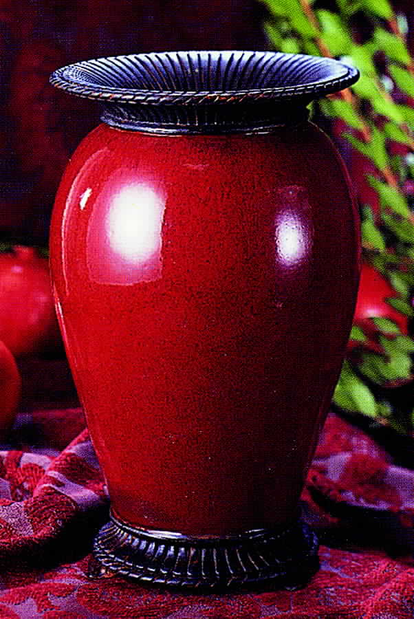 Sang de Boeuf 10" Vase by Fitz & Floyd-1