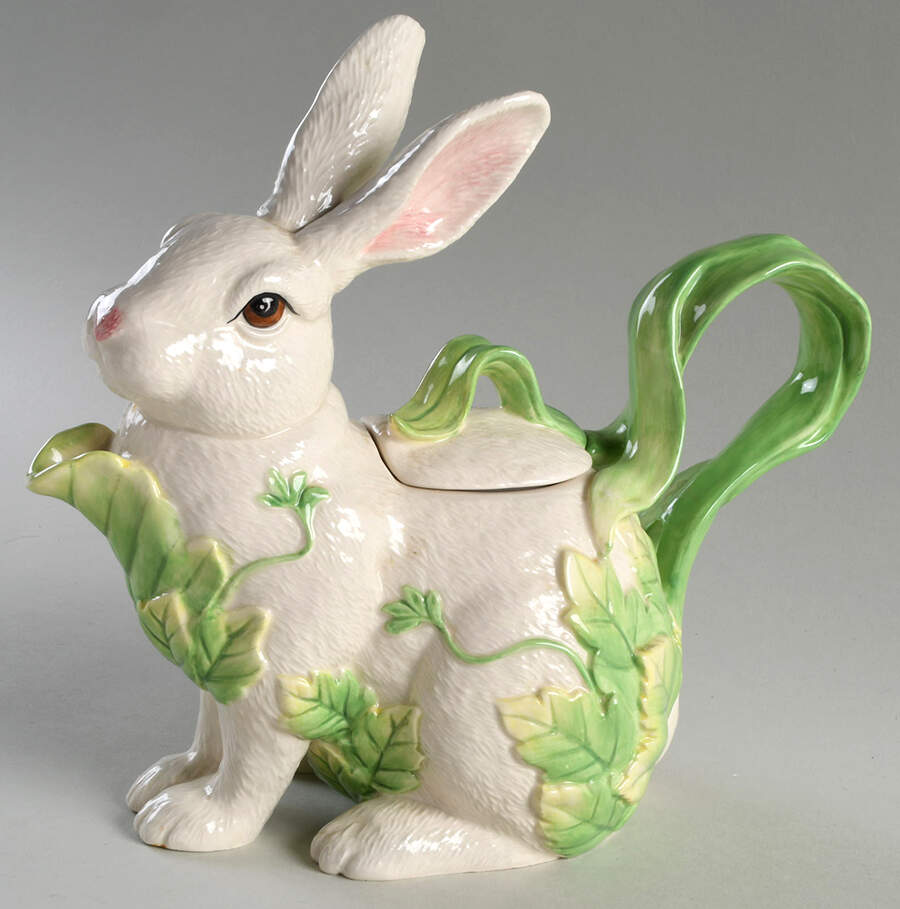 Le Lapin Teapot & Lid by Fitz & Floyd-1