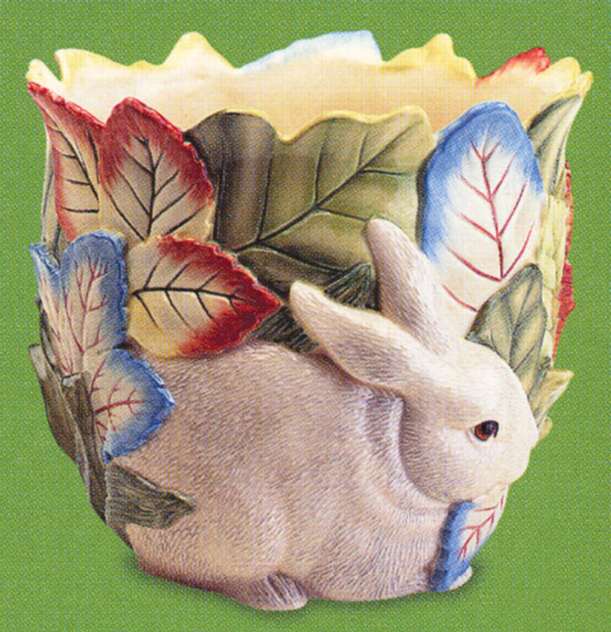 Le Lapin Large Cachepot by Fitz & Floyd-1