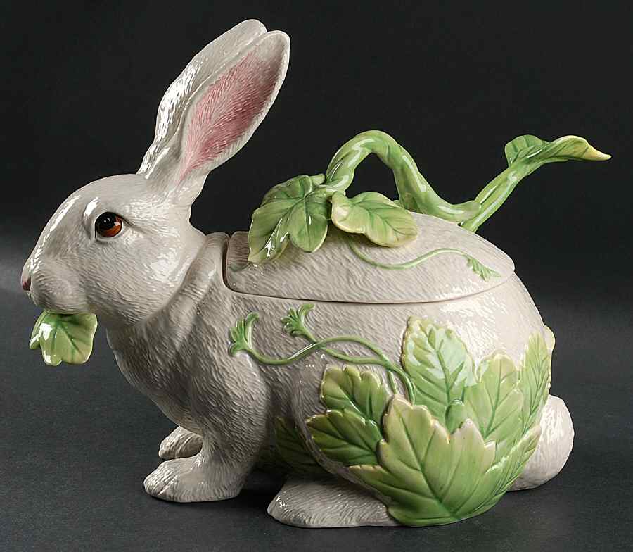 Le Lapin Tureen & Lid w/Ladle by Fitz & Floyd-1