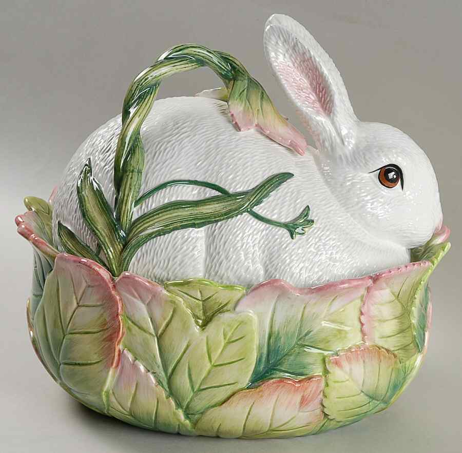 Le Lapin Oval Covered Vegetable by Fitz & Floyd-1