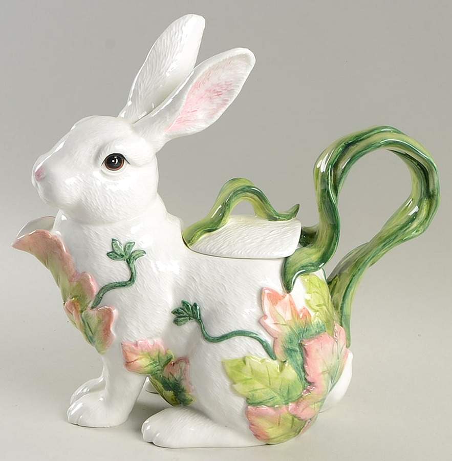 Le Lapin Teapot & Lid by Fitz & Floyd-1
