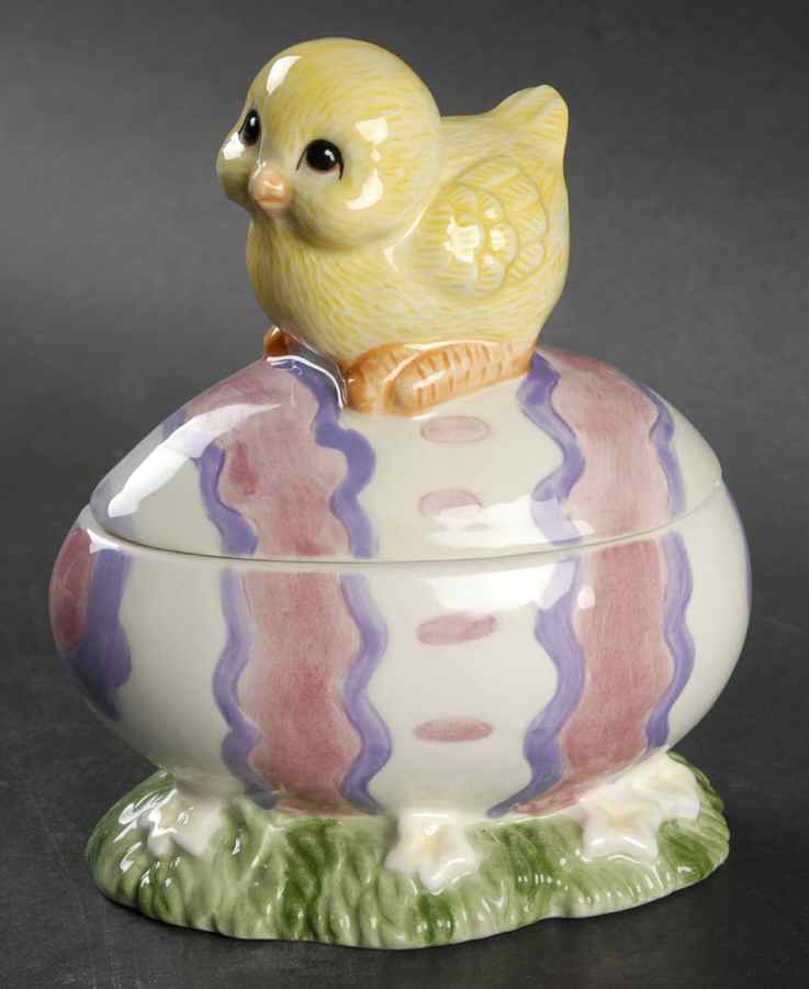 Chicks & Eggs Candle Cup & Lid by Fitz & Floyd-1