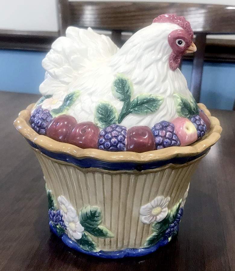 French Orchard Butter Tub & Lid by Fitz & Floyd-1