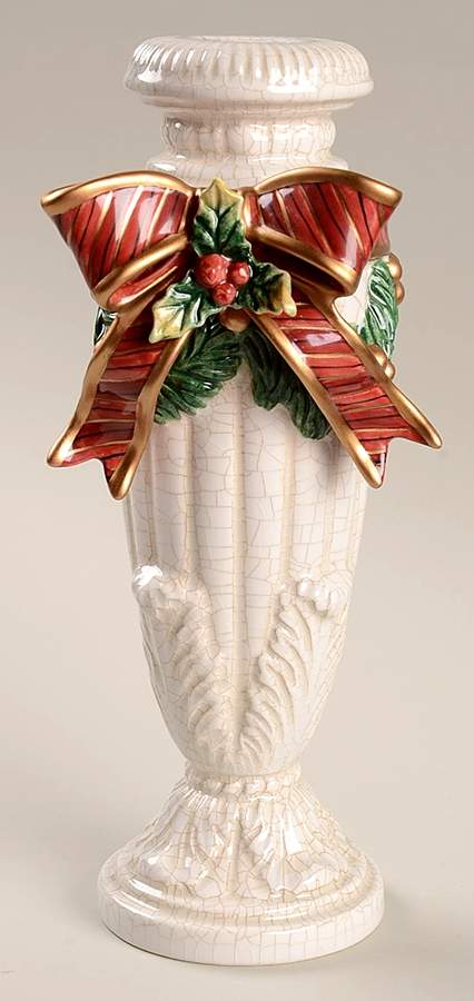 Aegean Christmas 9" Tall Candlestick by Fitz & Floyd-1