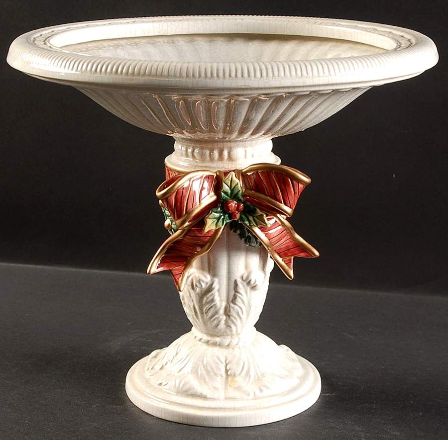Aegean Christmas Round Compote (Height X Width) by Fitz & Floyd-1