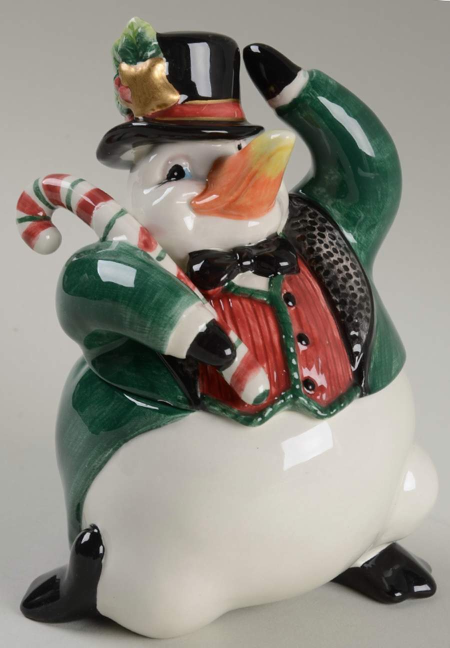 Snow Business Sugar Bowl & Lid by Fitz & Floyd-1