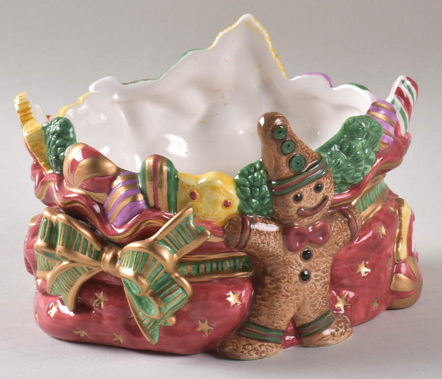 Santa Sweets Open Candy Dish by Fitz & Floyd-1