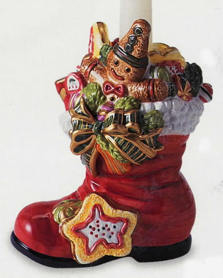 Santa Sweets 5" Candlestick by Fitz & Floyd-1