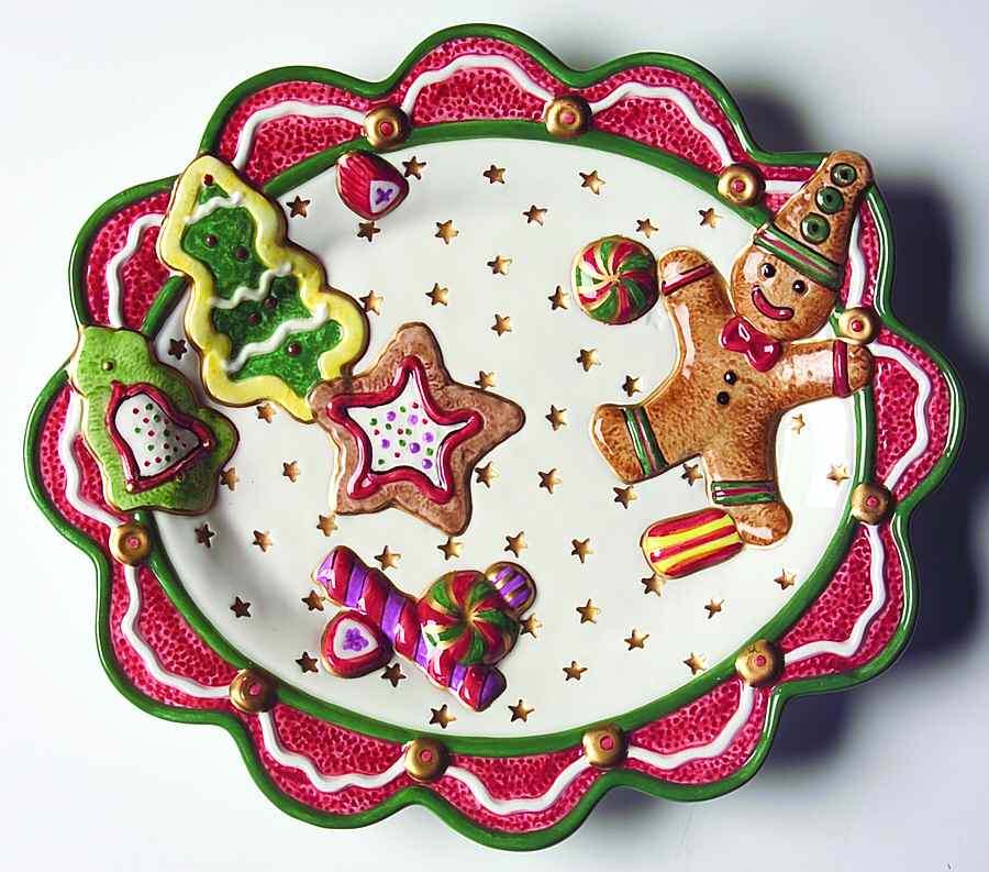 Santa Sweets Canape Plate by Fitz & Floyd-1
