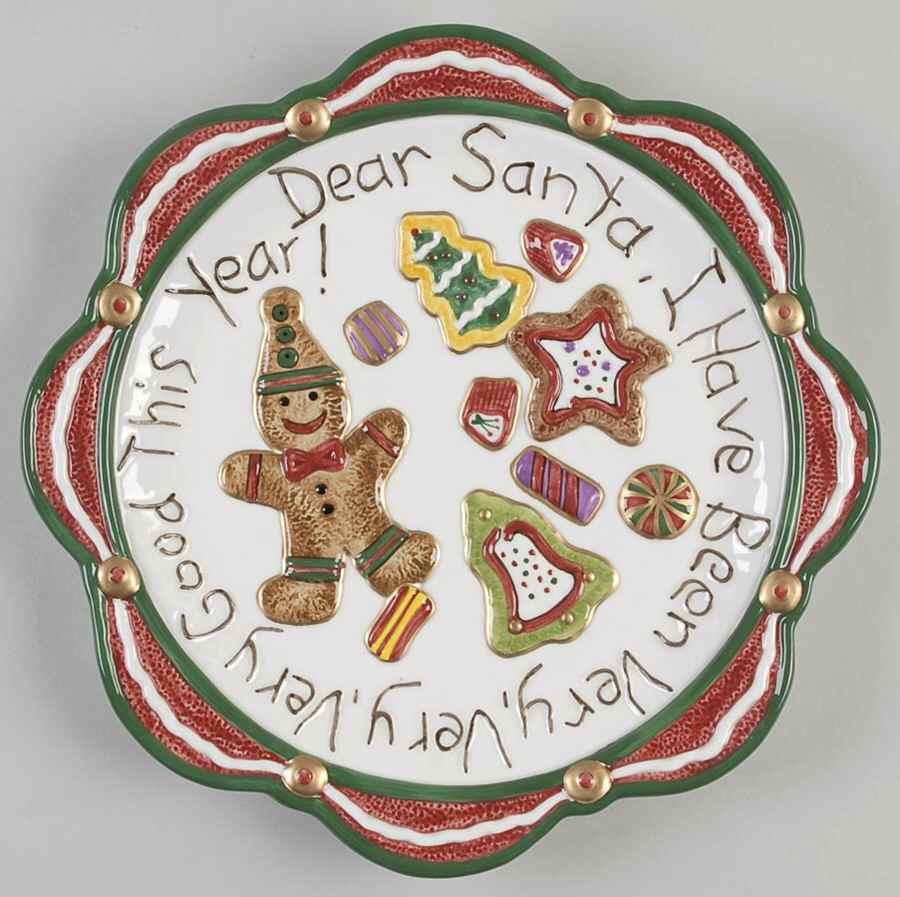 Santa Sweets Cookie Plate by Fitz & Floyd-1