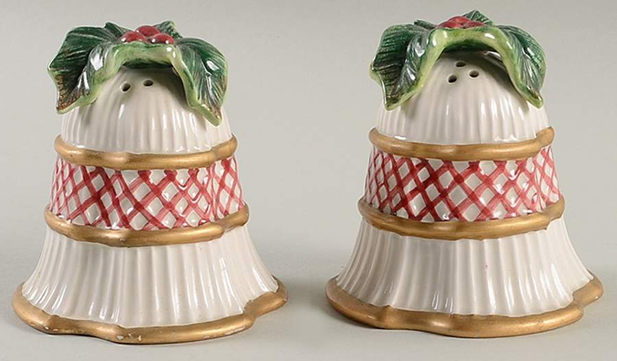 Holiday Bells Salt & Pepper Set by Fitz & Floyd-1