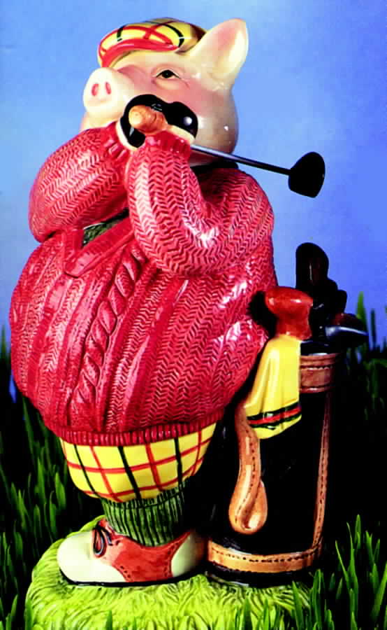 Pork Bellies Figural Trinket Box & Lid by Fitz & Floyd-1