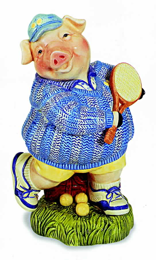 Pork Bellies Figural Trinket Box & Lid by Fitz & Floyd-1