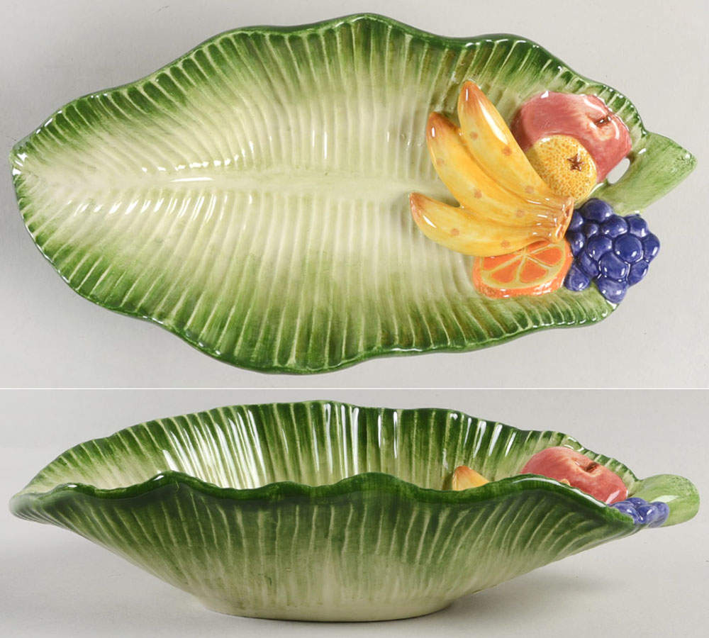 Carioca 9" Leaf Dish by Fitz & Floyd-1
