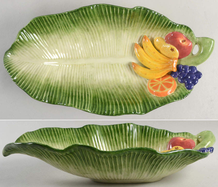 Carioca 15" Leaf Dish by Fitz & Floyd-1