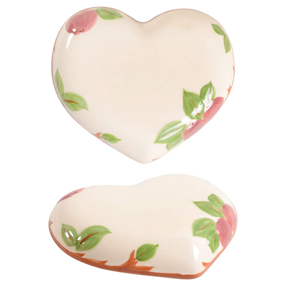 Apple (China,  Apple Backstamp) Lid for Heart Shape Box by Franciscan-1