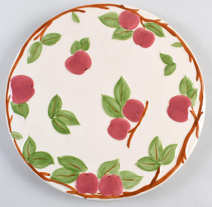 Apple (China,  Apple Backstamp) Cake Plate by Franciscan-1