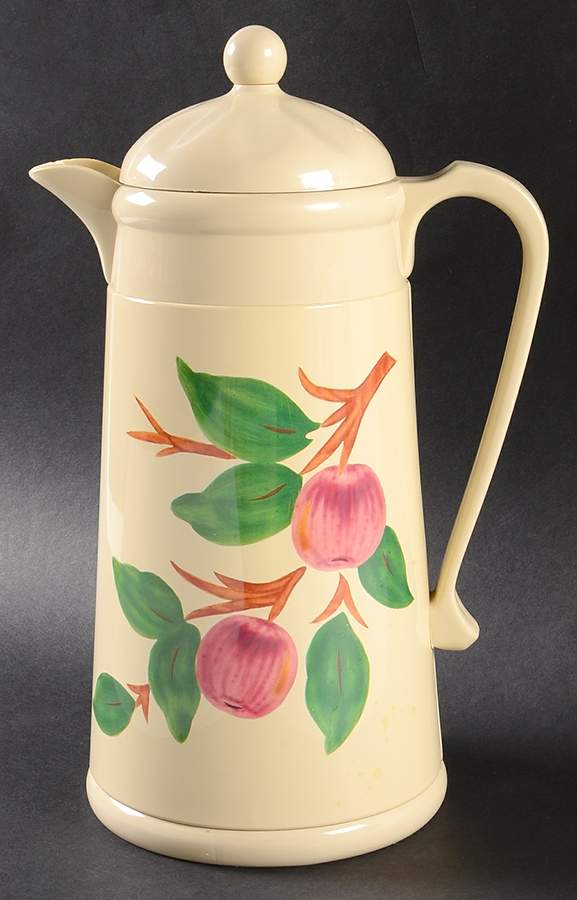 Apple (China,  Apple Backstamp) Plastic Thermos/Carafe & Lid by Franciscan-1