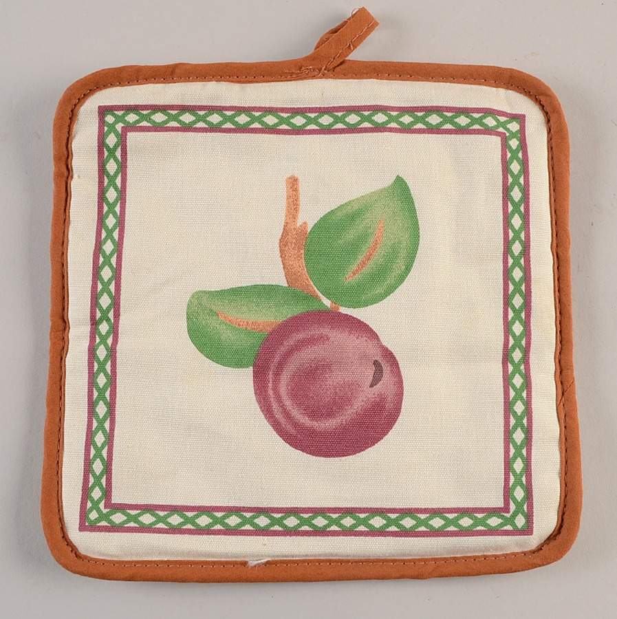 Apple (China,  Apple Backstamp) Cloth Potholder by Franciscan-1
