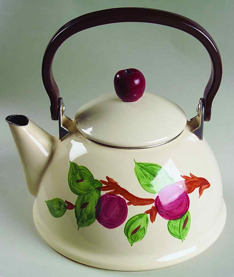 Apple (China,  Apple Backstamp) Metal Kettle & Lid by Franciscan-1