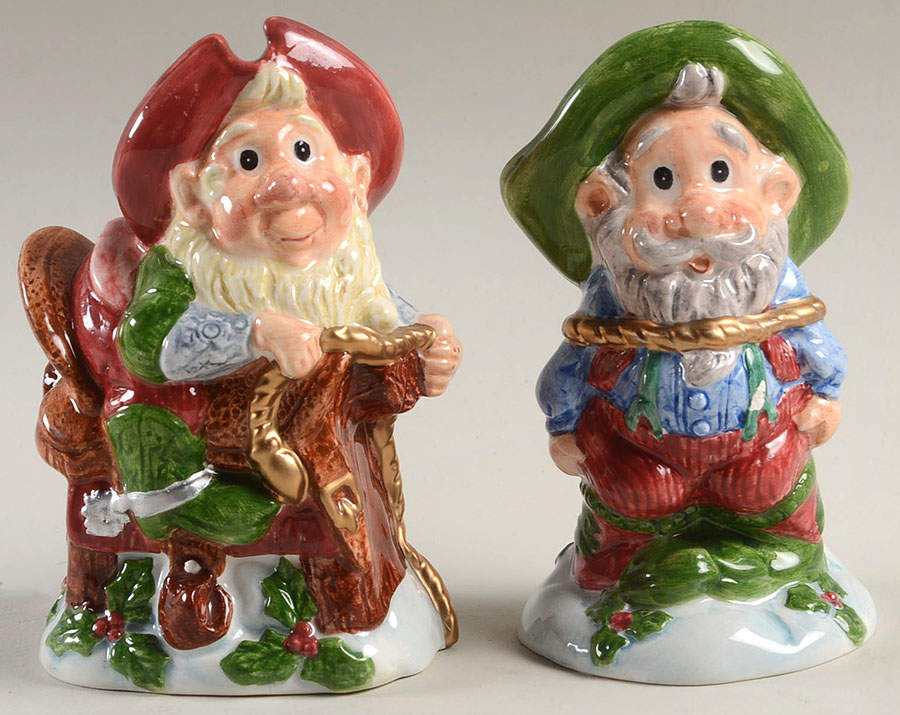 North Pole Rodeo Salt & Pepper Set by Fitz & Floyd-1