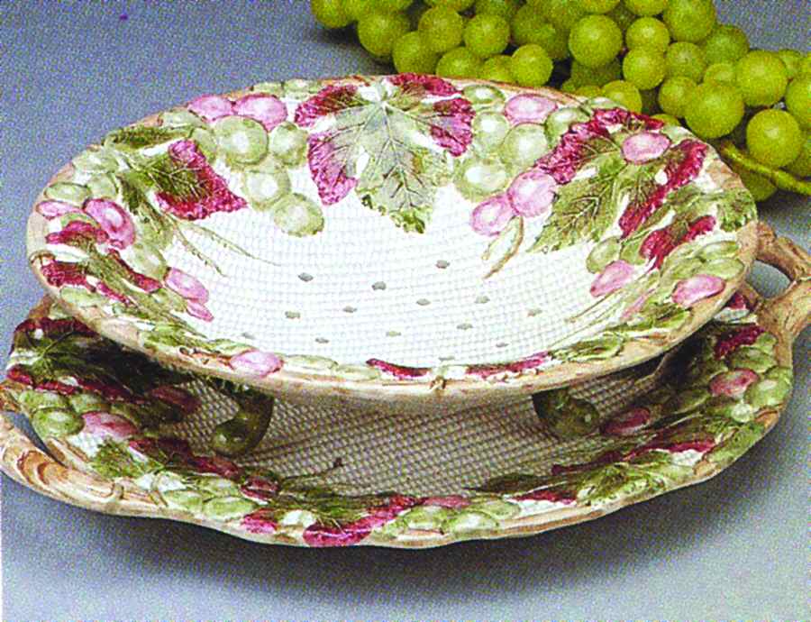 Bordeaux Fruit Drainer & Underplate by Fitz & Floyd-1
