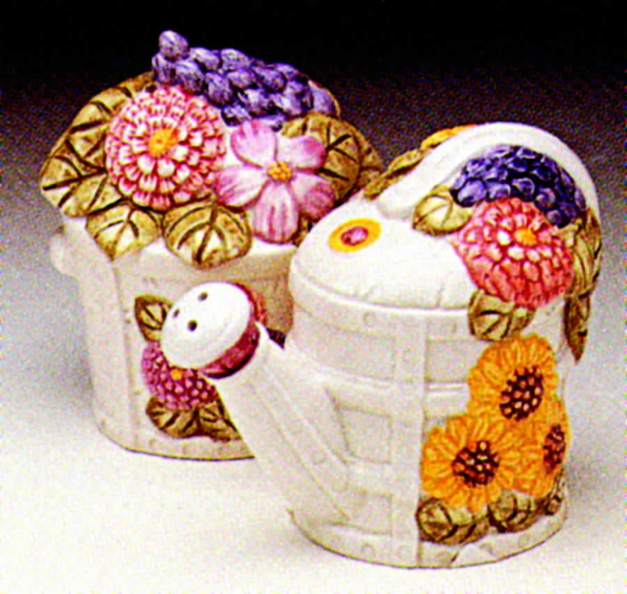 Seeds of Spring Salt & Pepper Set by Fitz & Floyd-1