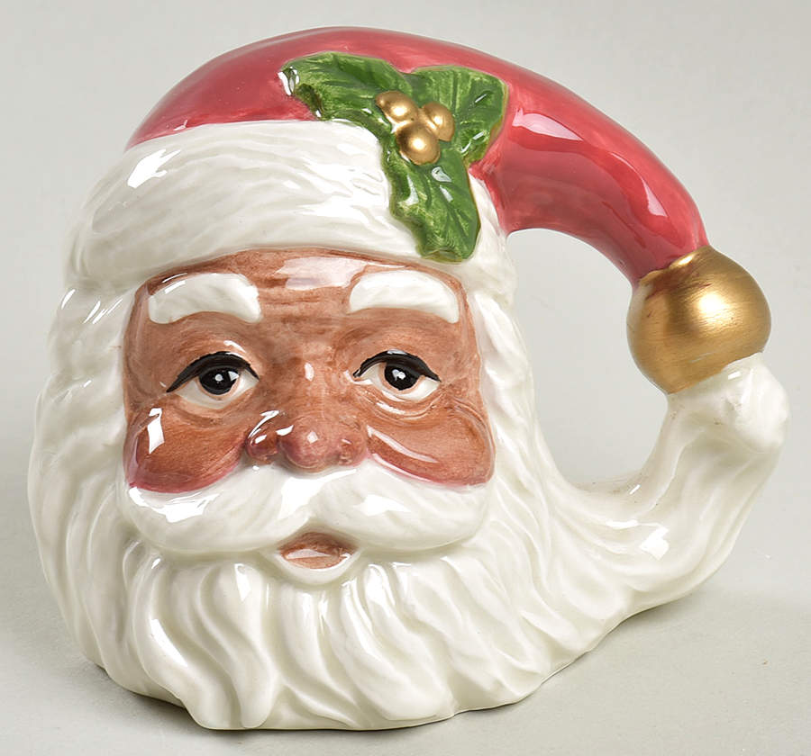 African American Santa Salt Shaker by Fitz & Floyd-1