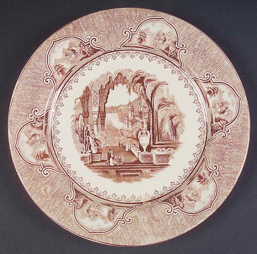 Castle Scenery Luncheon Plate by Furnivals-1