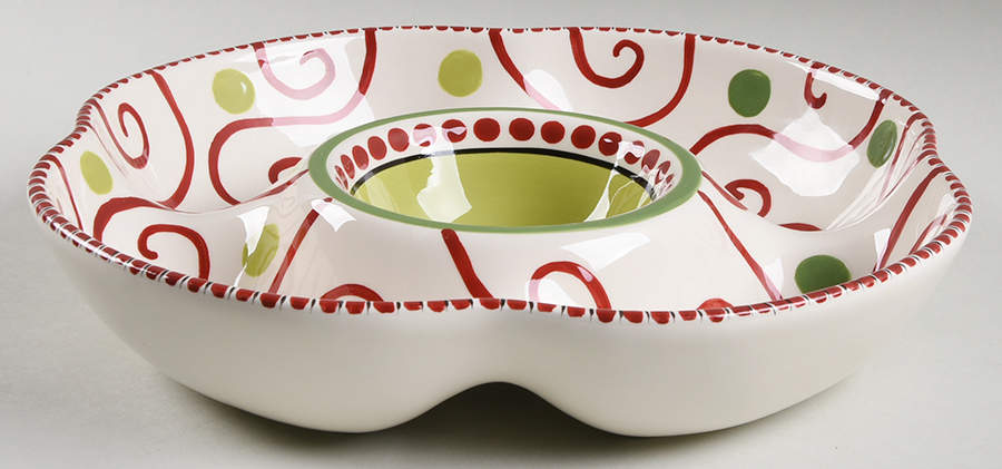 Simply Christmas 1 Piece Chip & Dip by Caffco-1