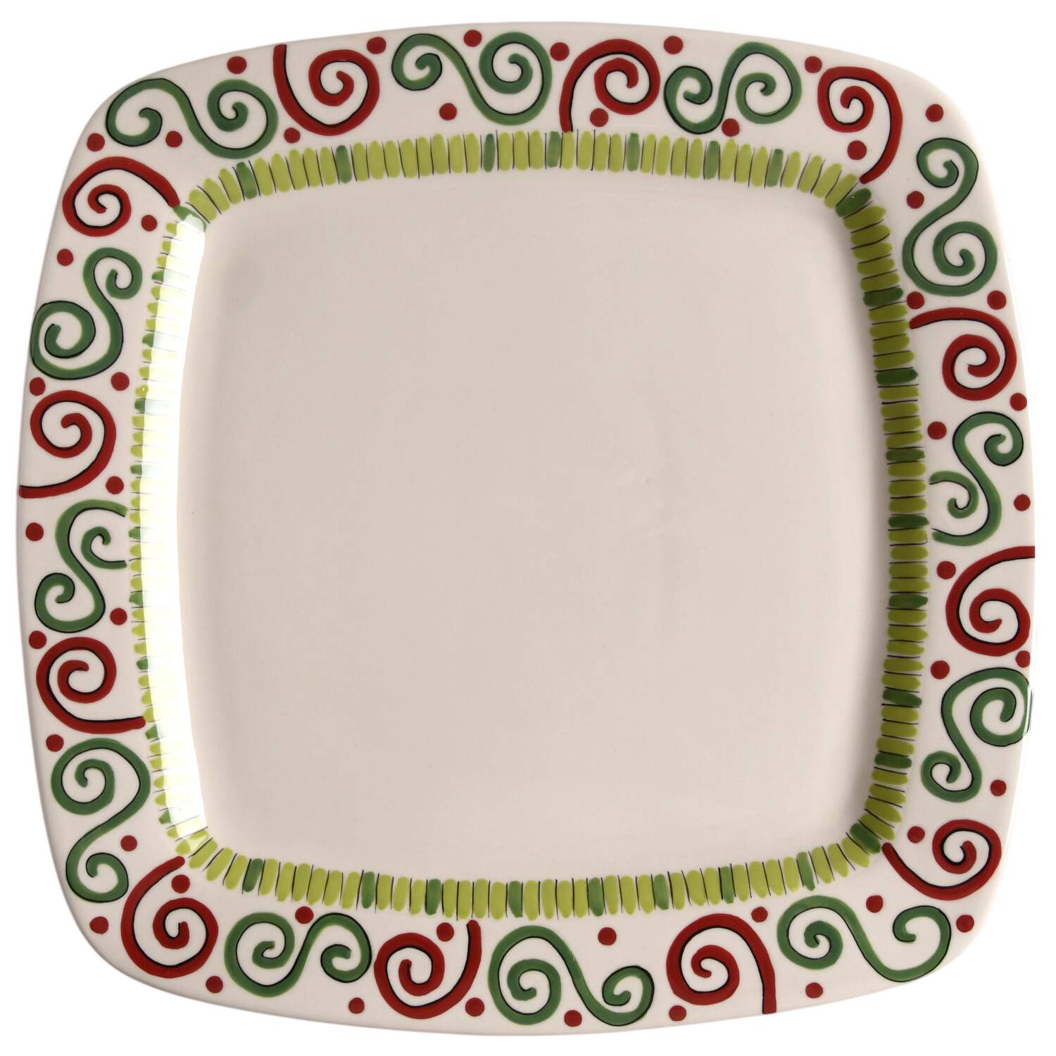 Simply Christmas 12" Square Serving Platter by Caffco-1