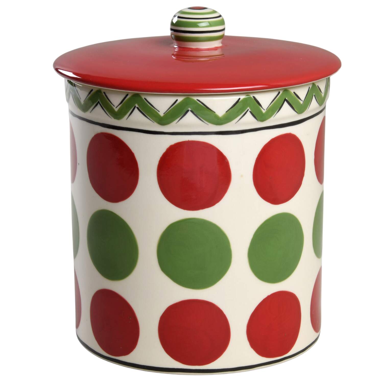Simply Christmas Cookie Jar & Lid by Caffco-1