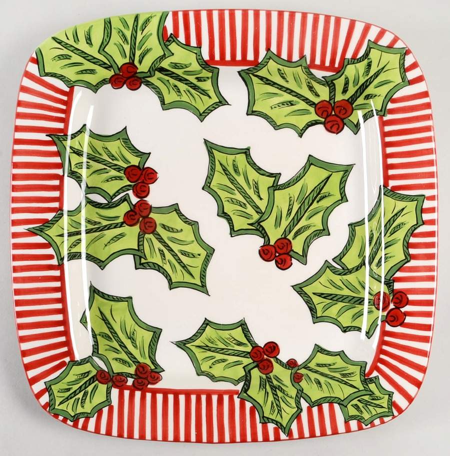 Simply Christmas 14" Square Platter by Caffco-1