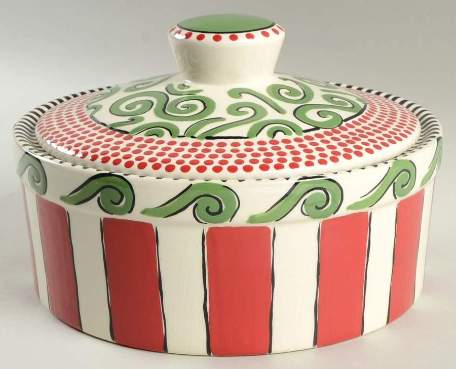 Simply Christmas 2 Qt Round Covered Casserole by Caffco-1