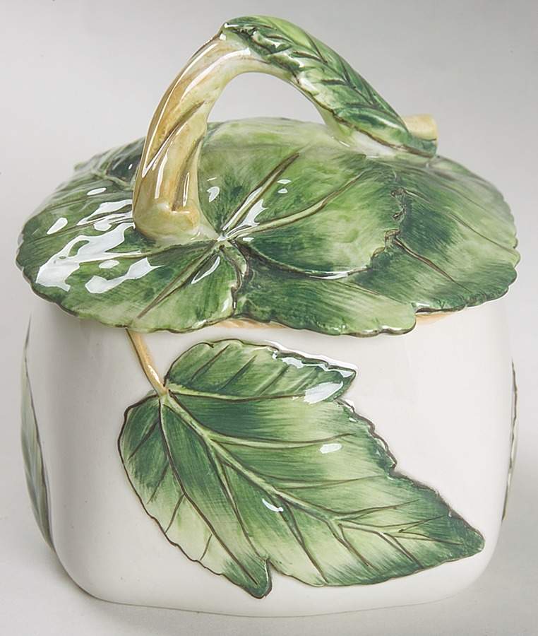 Manhattan Garden Sugar Bowl & Lid by Fitz & Floyd-1