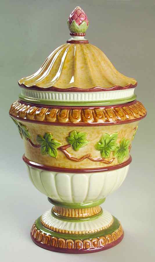 Mediterraneo Candy Jar & Lid by Fitz & Floyd-1