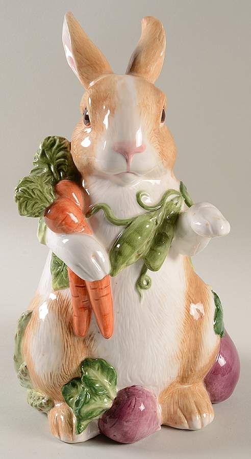 Le Marche Figural Cookie Jar & Lid by Fitz & Floyd-1