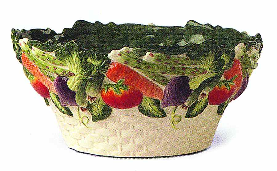 Percy the Pig 10" Round Vegetable Bowl by Fitz & Floyd-1
