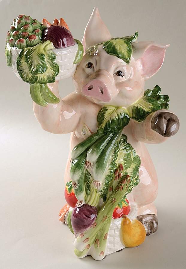 Percy the Pig Pig Figurine by Fitz & Floyd-1