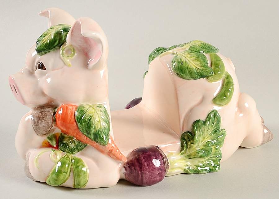 Percy the Pig Napkin Holder by Fitz & Floyd-1