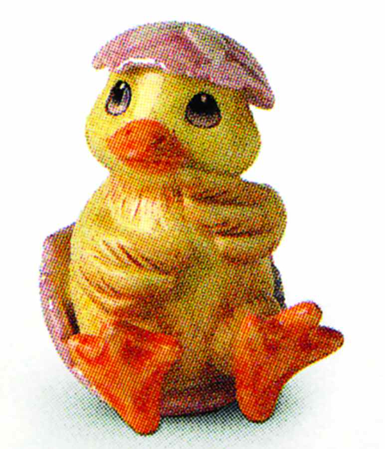 Painting Easter Eggs Duck Figurine by Fitz & Floyd-1
