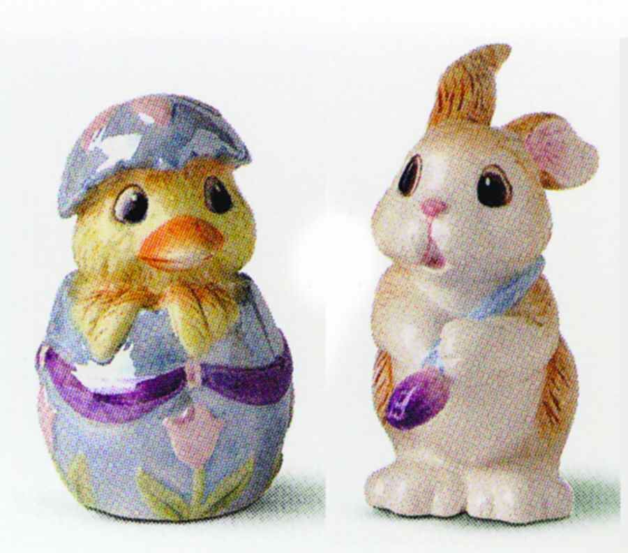 Painting Easter Eggs Salt & Pepper Set by Fitz & Floyd-1