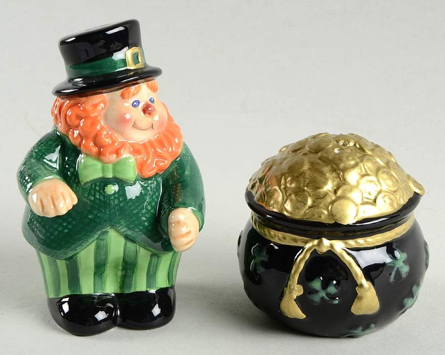Luck O' the Irish Salt & Pepper Set by Fitz & Floyd-1