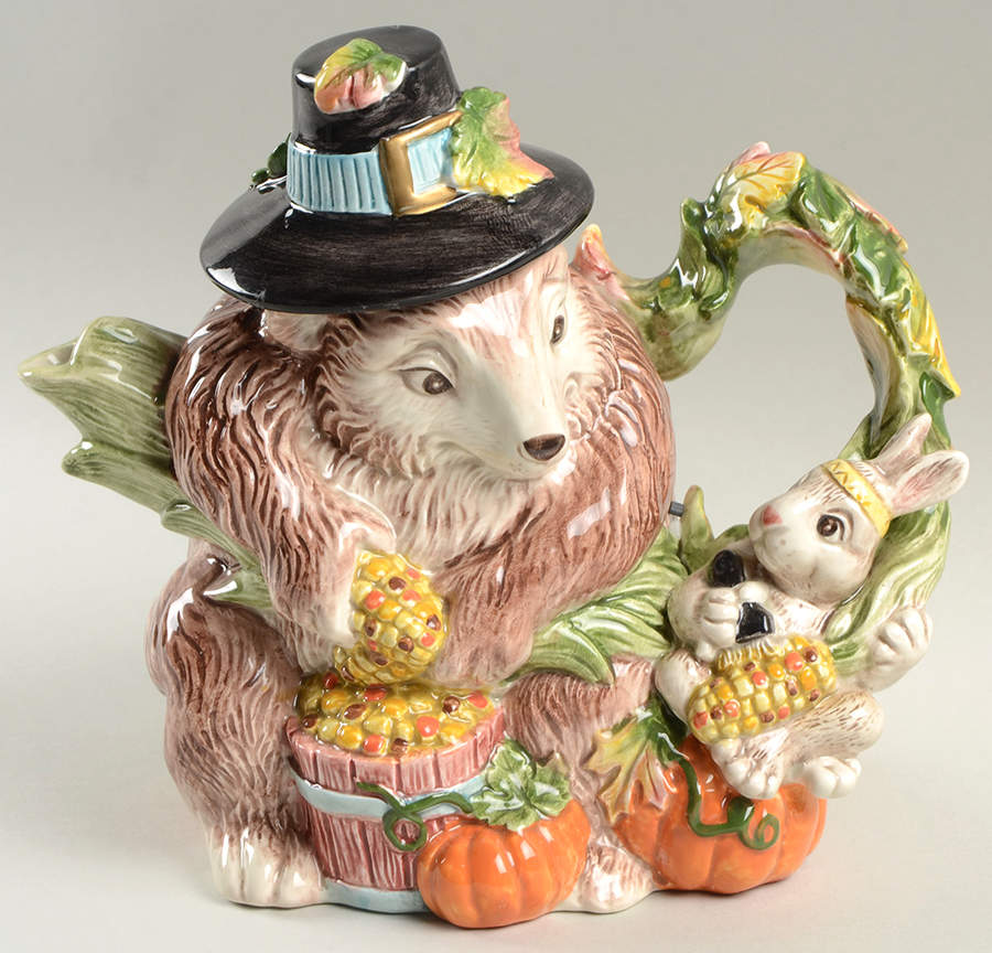 Paint Party Teapot & Lid by Fitz & Floyd-1
