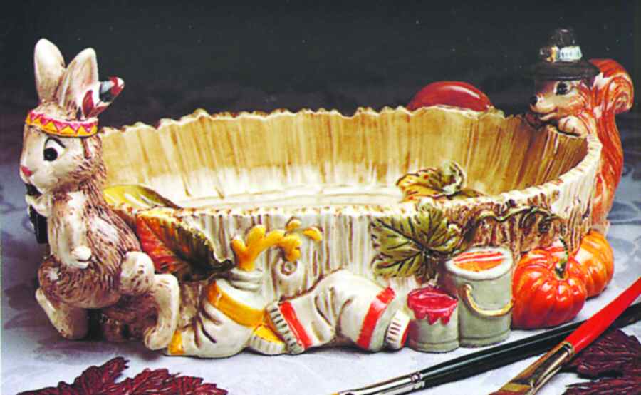 Paint Party Cranberry Bowl by Fitz & Floyd-1