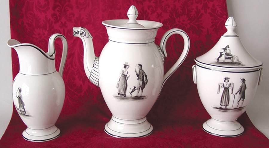 Au Vase Etrusque Coffee Pot & Lid by France-1